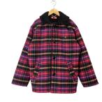 シュプリーム SUPREME Plaid Car Coat カーコート チェック 裏ボア ジャケット S ピンク メンズ
