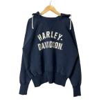 ショッピングハーレーダビッドソン ハーレーダビッドソン HARLEY DAVIDSON 後付パーカー フーディ オールド プリント L ネイビー メンズ