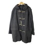  не использовался товар Uniqlo UNIQLO полупальто "даффл коут" жакет кривошип кнопка шерсть . длинный 4XL серый #GY99 мужской 
