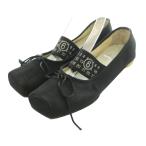  M M Schic s mezzo n Margiela MM6 Maison Margiela балетки квадратное tu лента 23.0cm чёрный /MI #GY19 женский 