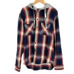 ユニフォームエクスペリメント uniform experiment パーカー ジャケット フード付き チェック柄 レッド ネイビー 1 メンズ