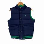  Polo Ralph Lauren POLO RALPH LAUREN жилет двусторонний Logo вышивка темно-синий зеленый M Kids 