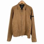 ショッピングブラックレーベル ブラックレーベルクレストブリッジ BLACK LABEL CRESTBRIDGE フェイクスエードジャケット ブルゾン チェック ブラウン M メンズ