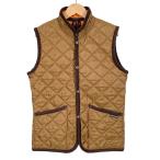 ショッピングラベンハム ラベンハム LAVENHAM キルティングベスト ロゴボタン スタンドカラー 茶色 ブラウン 34 XS相当 レディース