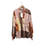 ザラ コレクション ZARA COLLECTION タグ付き シャツ ブラウス 総柄 ギャザー襟袖 マルチカラー S レディース