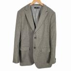 ユニクロ UNIQLO +J テーラードジャケット 上着 長袖 ウール 灰色 グレー XL メンズ