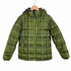  L e рубин nL.L.BEAN 2WAY пуховик длинный рукав проверка зеленый M Kids 