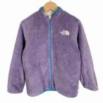  The North Face THE NORTH FACE 2WAY двусторонний флис с хлопком жакет длинный рукав Logo вышивка лиловый бежевый 130 Kids 