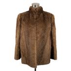  норка пальто мех натуральный мех MINK Brown 11 номер L соответствует женский 