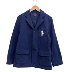  Polo Ralph Lauren POLO RALPH LAUREN жакет блейзер Logo Mark вышивка темно-синий boys размер M 150/76 Kids 