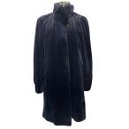 ショッピング毛皮 サガミンク SAGA MINK altima シェアードミンク MINK 毛皮 ロングコート リアルファー ダークネイビー フリーサイズ レディース
