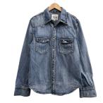 ショッピングウエスタン ジャックローズ Jackrose デニムウエスタンシャツ スナップボタン ブルー系 サイズ4 L相当 メンズ