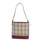 バーバリー BURBERRY ノバチェック ワンショルダーバッグ レザー ベージュ ボルドー レディース