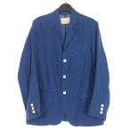 ポータークラシック Porter Classic 製品染め リネンジャケット ブレザー S インディゴ メンズ