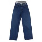 バレンシアガ BALENCIAGA 2020 Straight jeans ハイウエスト ワイドデニム ジーンズ 25 インディゴ TDW14 国内正規 レディース