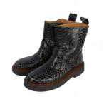マルタンマルジェラ Martin Margiela パイソンレザー エンジニアブーツ 37 黒 ブラック レディース