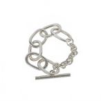 lala gun R.ALAGAN DOUBLE LINK CHAIN BRACELET двойной ссылка цепь браслет ML серебряный женский 