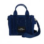 ショッピングmarc マークジェイコブス MARC JACOBS ザ クリスタル デニム トート バッグ スモール ショルダーバッグ 2WAY インディゴ レディース