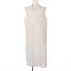 タオ コムデギャルソン TAO COMME des GARCONS シースルー ロング ジレ ベスト サイドレース 24SS Mサイズ アイボリー TM-V003 レディース