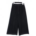 トリココムデギャルソン tricot COMME des GARCONS 19SS ステッチ イージー ワイドパンツ ブラック 黒 TC-P010 レディース