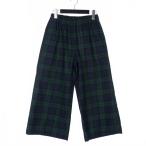 トリココムデギャルソン tricot COMME des GARCONS 20SS 前後切替 ドッキング イージーパンツ チェック ワイド グリーン 緑 TE-P016 レディ