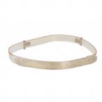  Toga TOGA metal plate прозрачный ремень PVC прозрачный серебряный женский 