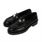 ショッピングスタッズ ヴァレンティノ ヴァレンチノ  VALENTINO ローマンスタッズ レザー ローファー 38 黒 ブラック XW2S0CJ0DSD メンズ レディース