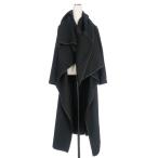 ショッピングギャルソン コムデギャルソン COMME des GARCONS 90s ウールギャバ ドレープロングコート ジャケット M ブラック 黒 GC-04002M レディース