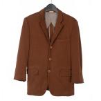 コムデギャルソンオムプリュス COMME des GARCONS HOMME PLUS 2008SS スーパーインポジション 3B テーラードジャケット ショート袖 M 茶