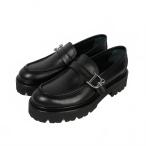 ショッピングディースクエアード 未使用品 ディースクエアード DSQUARED2 23AW D2 Statement レザーローファー シューズ 靴 38 ブラック 黒 S83L00015 国内正規 レディース