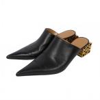 ショッピングロエベ ロエベ LOEWE 23SS アナグラムロゴ ポインテッドトゥ ミュール サイズ36 黒 ブラック 882210 レディース