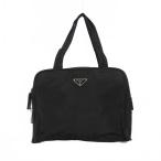 ショッピングプラダ プラダ PRADA 三角プレート テスート ハンドバッグ スクエア ブラック 黒 レディース