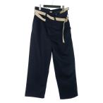  mezzo neurekaMAISON EUREKA Vintage li Work chino широкий брюки ремень F темно-синий темно-синий мужской женский 