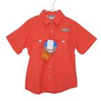  Colombia Columbia с биркой не использовался рубашка с коротким рукавом UPF50 Logo сетка S 130cm orange k2049 0527 Kids 