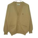  Munsingwear одежда MUNSINGWEAR Grand s Ram длинный рукав кардиган шерсть Golf Logo вышивка S размер бежевый k41631 0620 мужской 