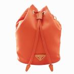 プラダ PRADA Re-Nylon ポーチ 巾着バッグ ハンドバッグ ナイロン トライアングル 三角ロゴプレート 1NE369 オレンジ /VU□ 0413 レディー