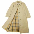 ショッピングBURBERRY バーバリーズ Burberrys ヴィンテージ ステンカラ―コート バルマカーンコート 裏ノバ ノバチェック ロング 9AB2 ベージュ /VU□ 0427 レデ