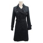  Untitled UNTITLED прекрасный товар тренчкот длинный длина 1 S чёрный черный JH153-99305JJ #YHS4 женский 