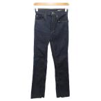ショッピングzara ザラ ZARA 美品 デニムパンツ ジーンズ ストレート ジップフライ 34 インディゴ 6840/054/407 レディース