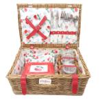 ショッピングキャスキッドソン 未使用品 キャスキッドソン Cath Kidston ピクニック バスケット 小皿 食器 コップ カトラリー ランチボックス ペア セット 0924 その他