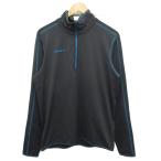  Mammut snow Zip длинный рукав cut and sewn длинный рукав уличный одежда половина Zip Logo вышивка L темно-серый синий голубой 