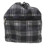 レスポートサック LesportSAC ショルダーバッグ 巾着 チェック 黒 ブラック グレー レディース