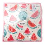 フェイラー FEILER ハンカチ ハンカチーフ ハンドタオル スイカ ベージュ ピンク レディース