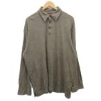  chaps CHAPS Ralph Lauren б/у одежда рубашка-поло шерсть длинный рукав бежевый XL #MET2