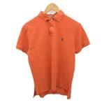 ポロ ラルフローレン POLO RALPH LAUREN ポロシャツ 半袖 ポニー刺繍 M オレンジ ☆AA★ ■MET2 メンズ