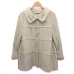  Jocomomola JOCOMOMOLA искусственный мутон пальто боа пальто жакет бежевый 42 примерно L-XL женский 