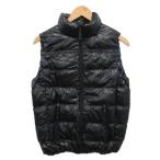 ユニクロ UNIQLO 美品 ダウンベスト プレミアムダウン 黒 ブラック S メンズ