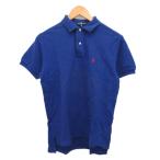 ラルフローレン RALPH LAUREN ポロシャツ 半袖 ポニー刺? 青 ブルー M メンズ