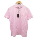 ショッピングポール ポールスチュアート PAUL STUART タグ付き ポロシャツ 半袖 ロゴ刺繍 ピンク L メンズ