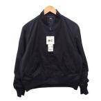 未使用品 ユニクロ UNIQLO :C シー タグ付き ボマージャケット ブルゾン MA-1 パープル M レディース